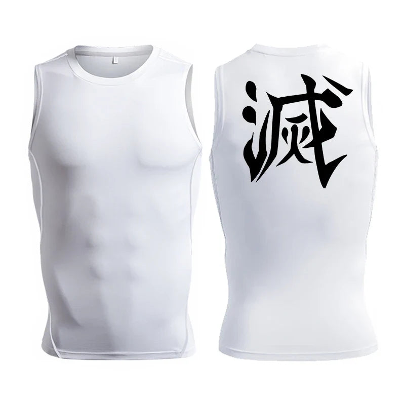 Men's Anime Inspired Compression Tank Top