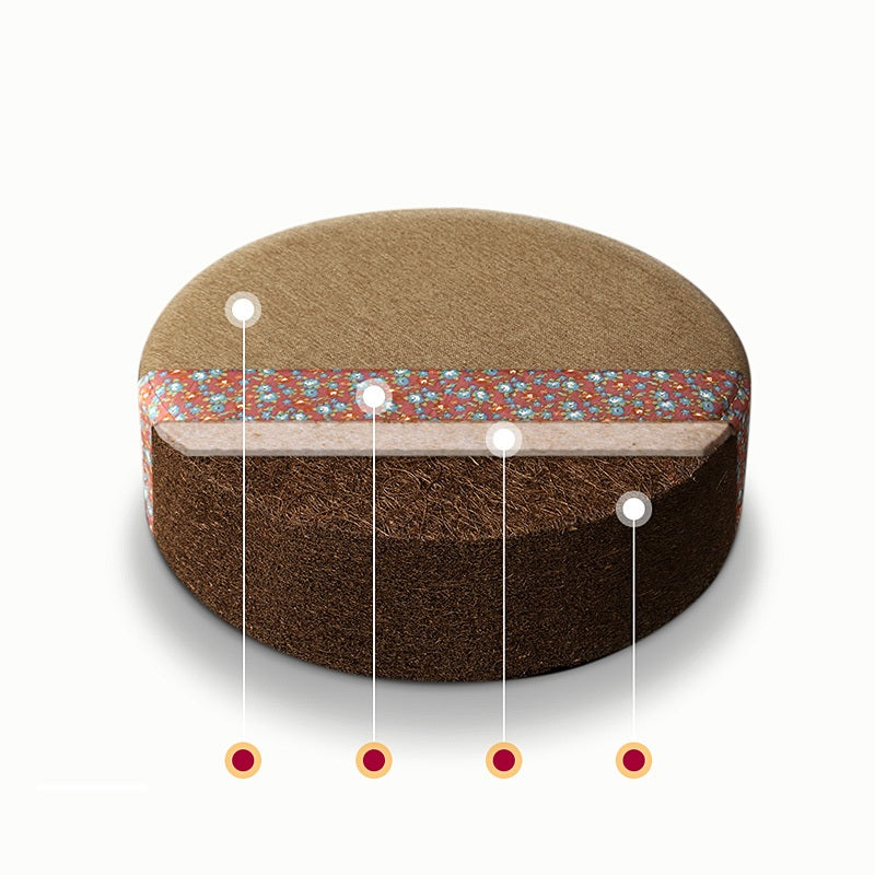 Thickened Round Meditation Cushion Square Tatami Mat