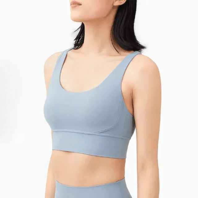 Women's Nylon Breathable Yoga Sports Bra Top