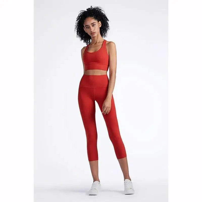 Women's Nylon Breathable Yoga Sports Bra Top