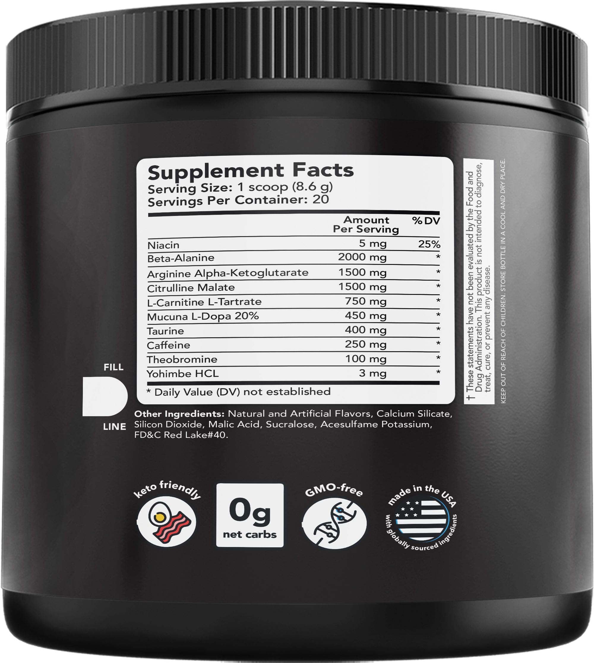 Watermelon Pre Workout Fitness Supplement Powder