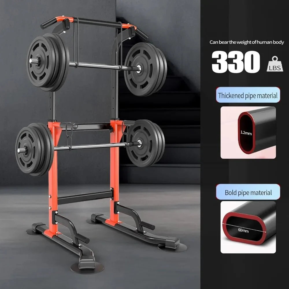 Home Gym Pull Up Dip Station Strength Trainer
