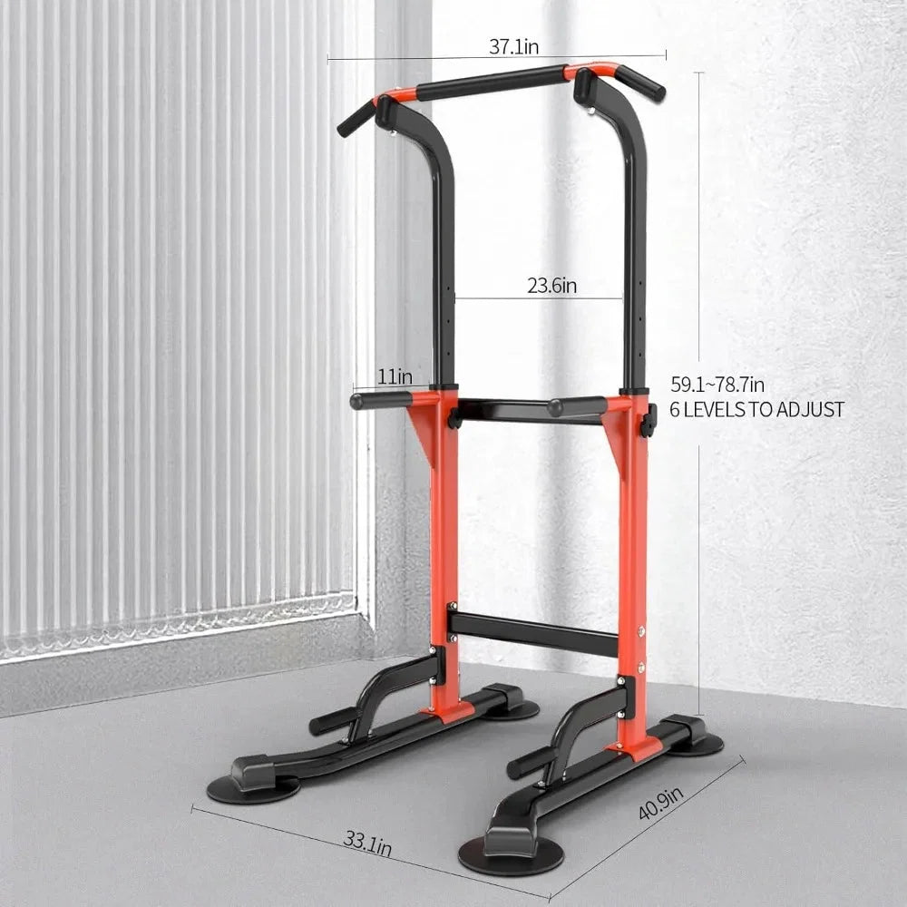 Home Gym Pull Up Dip Station Strength Trainer