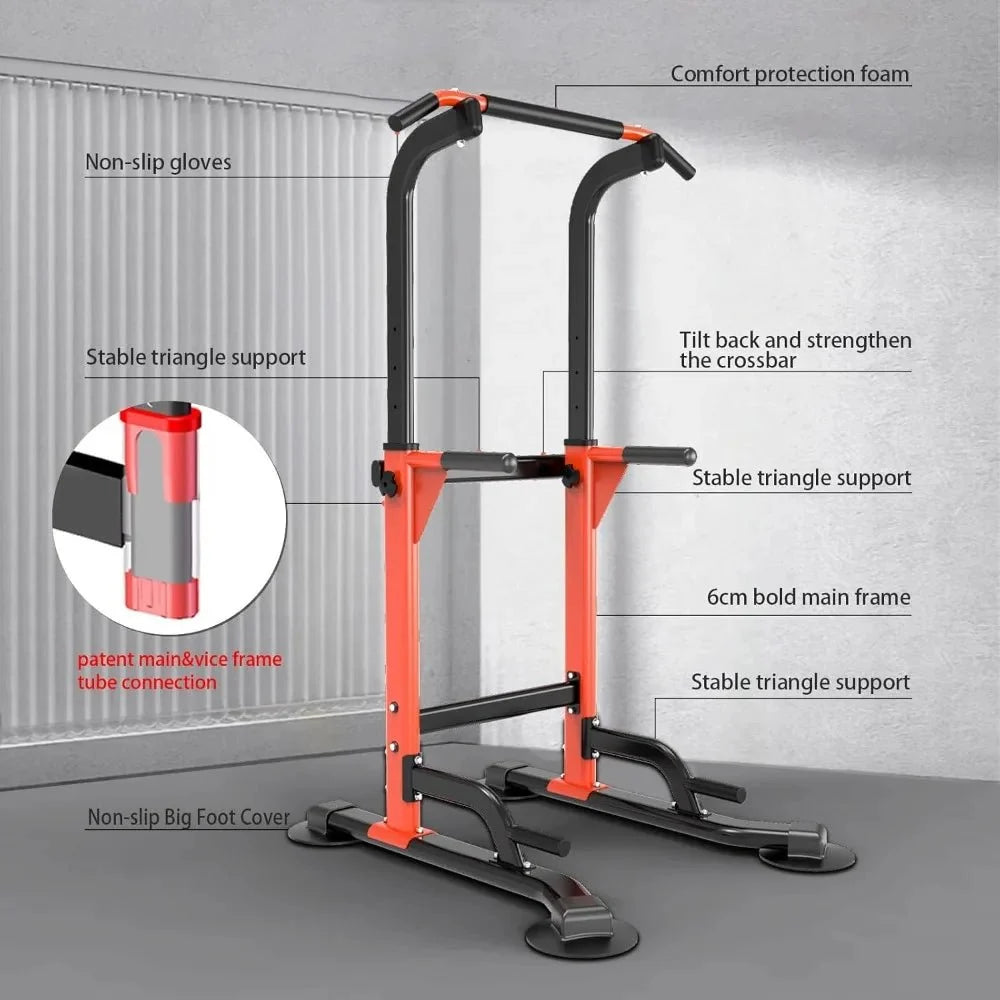 Home Gym Pull Up Dip Station Strength Trainer