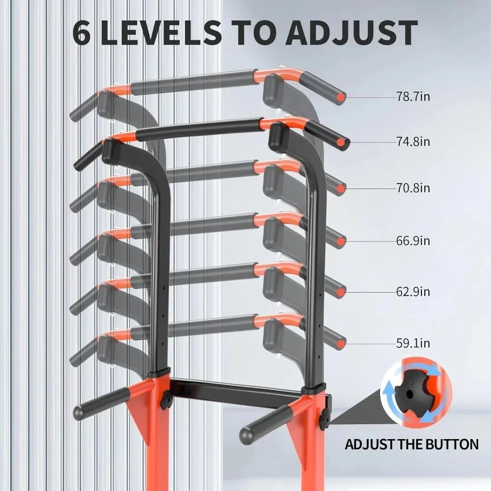 Home Gym Pull Up Dip Station Strength Trainer
