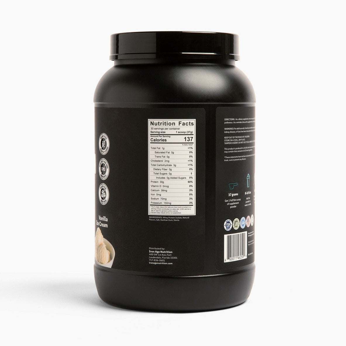 Iron Age Whey Protein Isolate 30g Per Serving